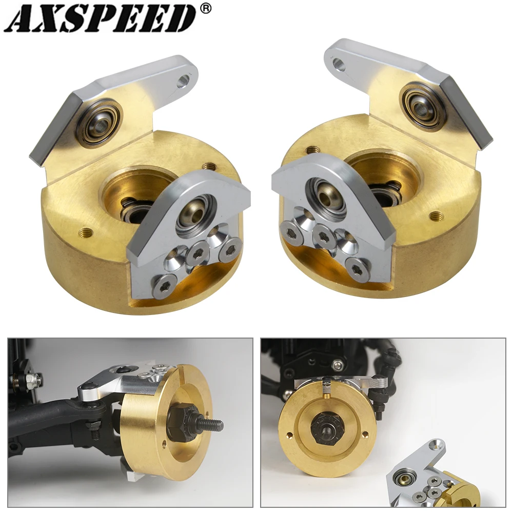 

AXSPEED корпус портального привода латунный противовес 206 г, балансовые втулки для 1/10 радиоуправляемого гусеничного автомобиля, осевые детали для обновления Wraith