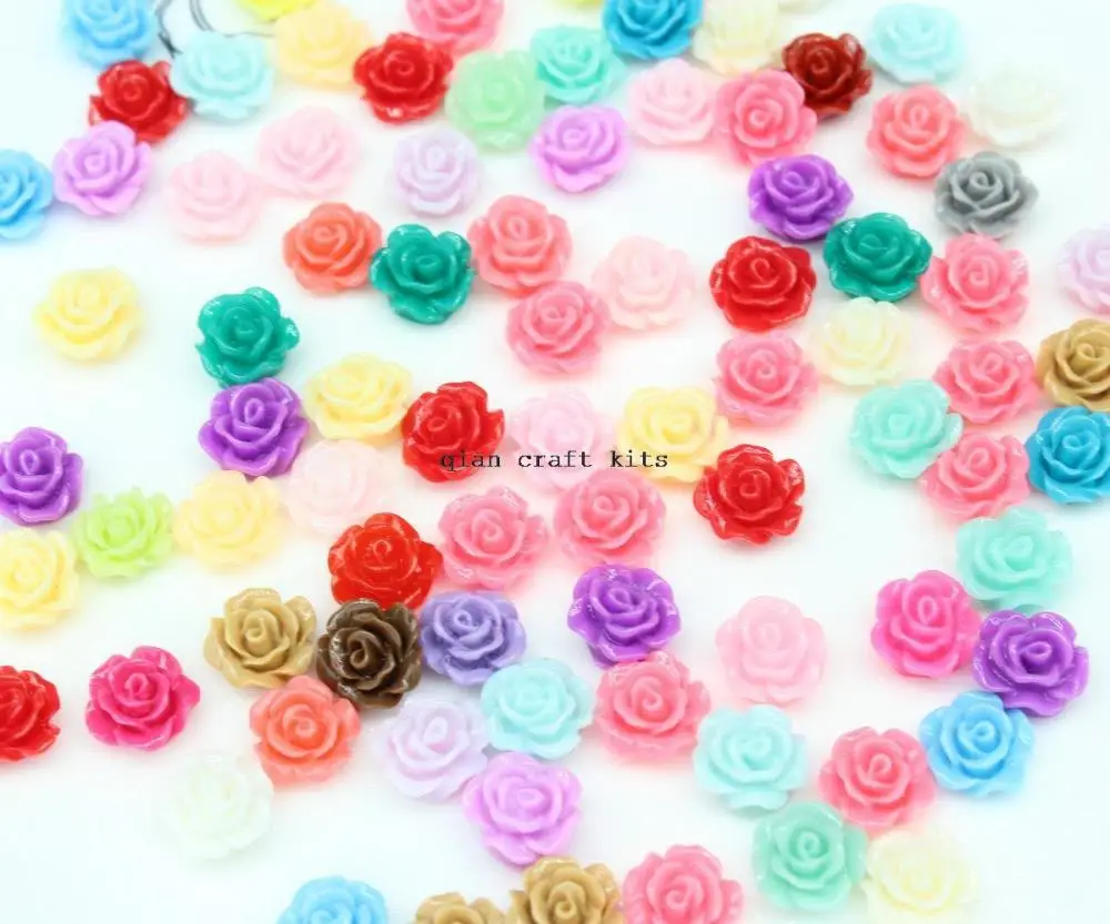 400 шт. кабошоны из смолы с розовыми кабошонами 10 мм бусины (упаковка образцов