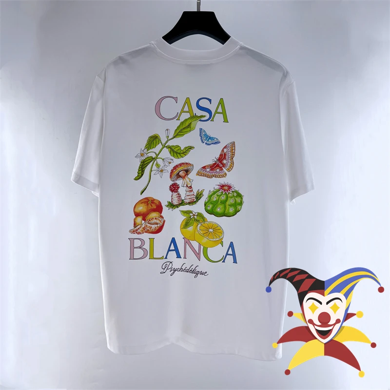

Casablanca Animal And Plant Prints T-shirt Men Women Casual Top Tees T Shirt