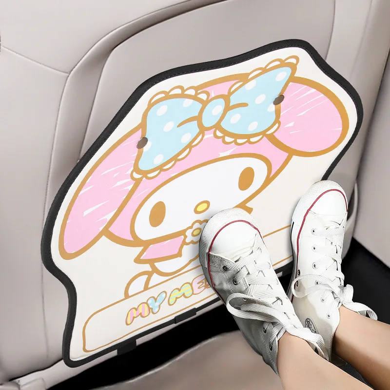 

Kawaii Sanrio Car Seat Back Anti-Kick Pad My Melody Accessories Cute Anime Rear Row Anti-Dirt Anti-Abrasion Pad Toys Girls Gift