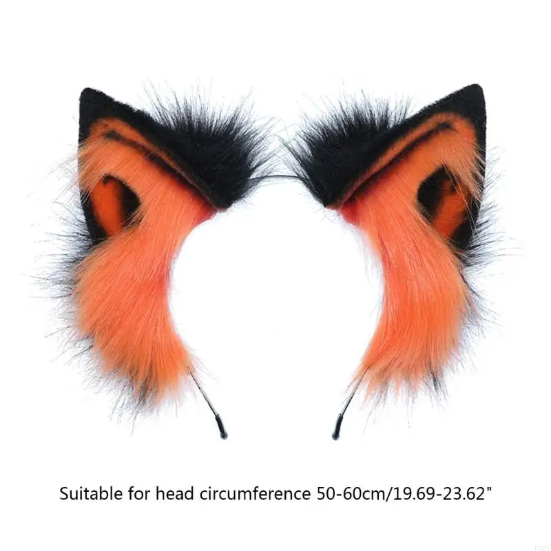 Зажим для волос Картун Волк из перьев