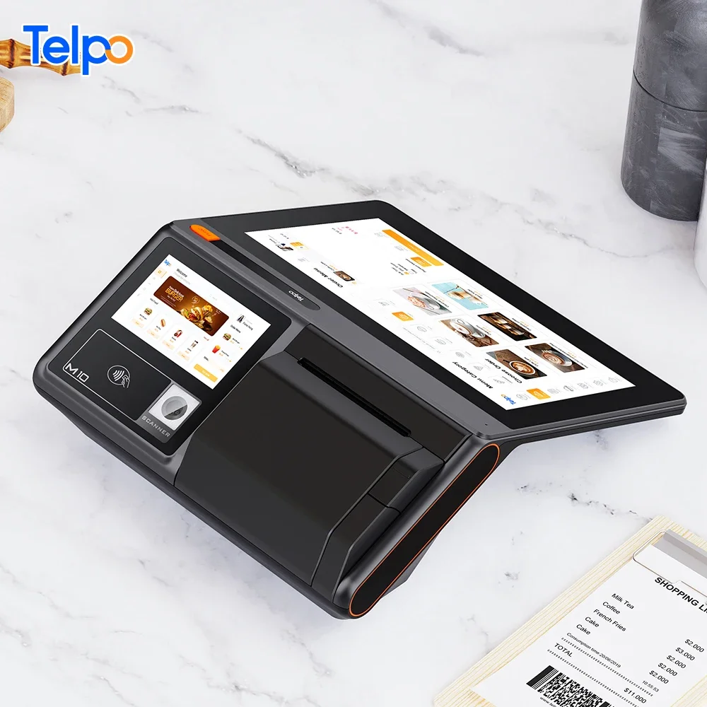 Telpo M10 Restauracja Pulpit Till Point Of Sale Payment Hardware Android POS-машина