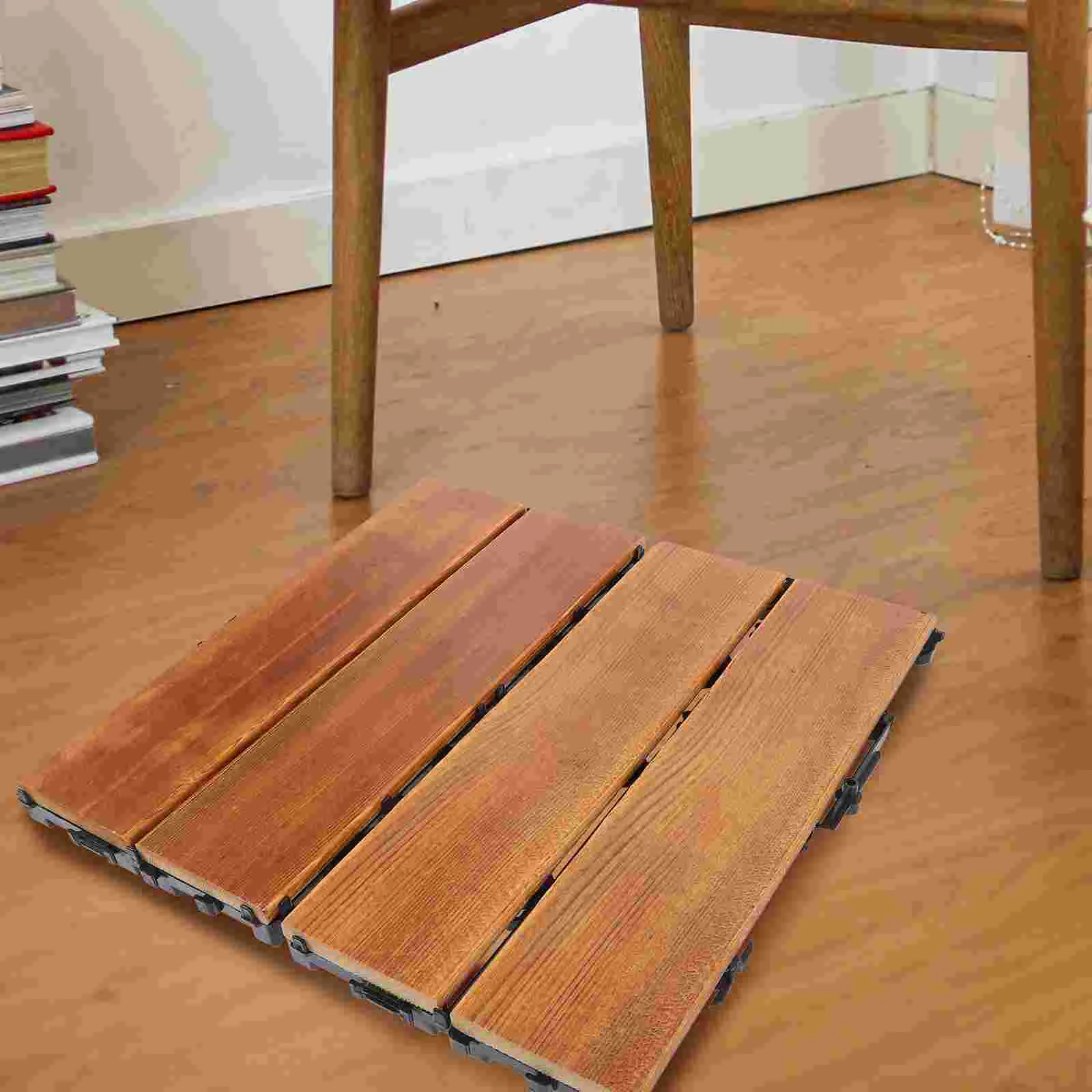 Деревянная напольная плитка для балкона керамическая палуба блокирующий пол