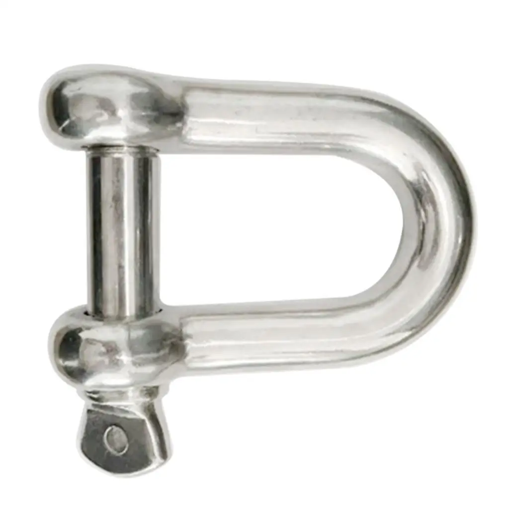 

New Silver D Shackle Buckle Anti-rust For Mairne Sailboat Heavy Duty 20MM