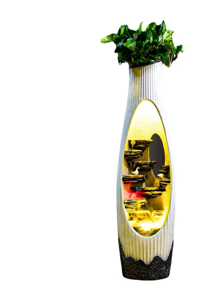 

YY Modern Nordic Circulating Water Living Room TV Cabinet Side Decoration Rockery Fountain