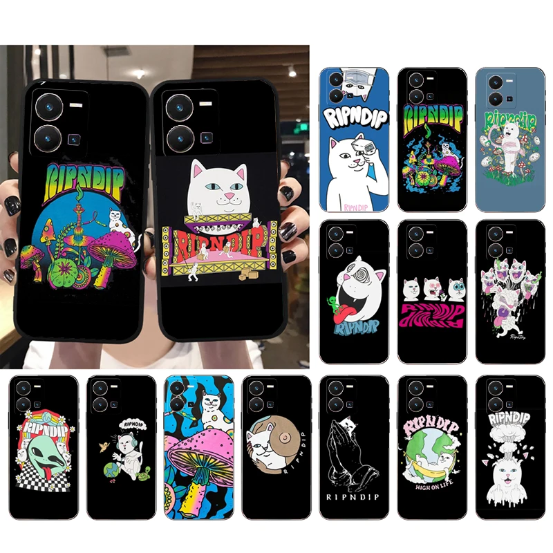 

Ripindip-Cat Phone Case For VIVO Y53S Y33S Y11S Y31 Y21 Y70 Y20 Y21S Y72 Y55 Y76 Y51 Y01 V23E V21 V23 V21E Case