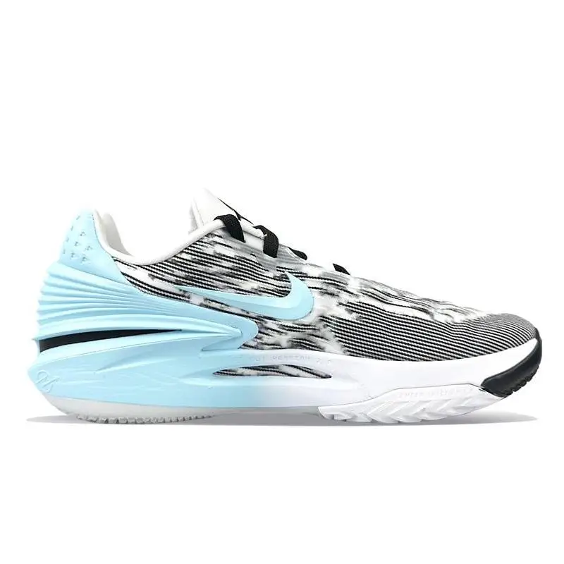 【Настроить】Nike Air Zoom G.T. Баскетбольные кроссовки Cut 2 мужские низкие черные/синие