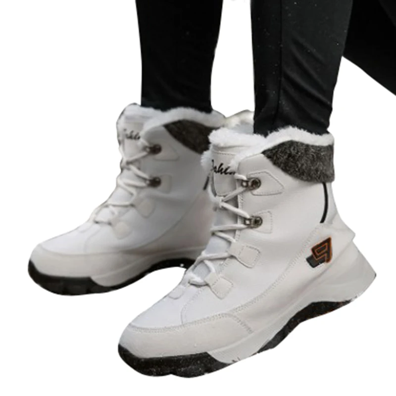 

Женские зимние ботинки DAFENP, зимняя мужская хлопковая обувь, обувь для влюбленных, женские повседневные ботинки, Нескользящие Непродуваемые...