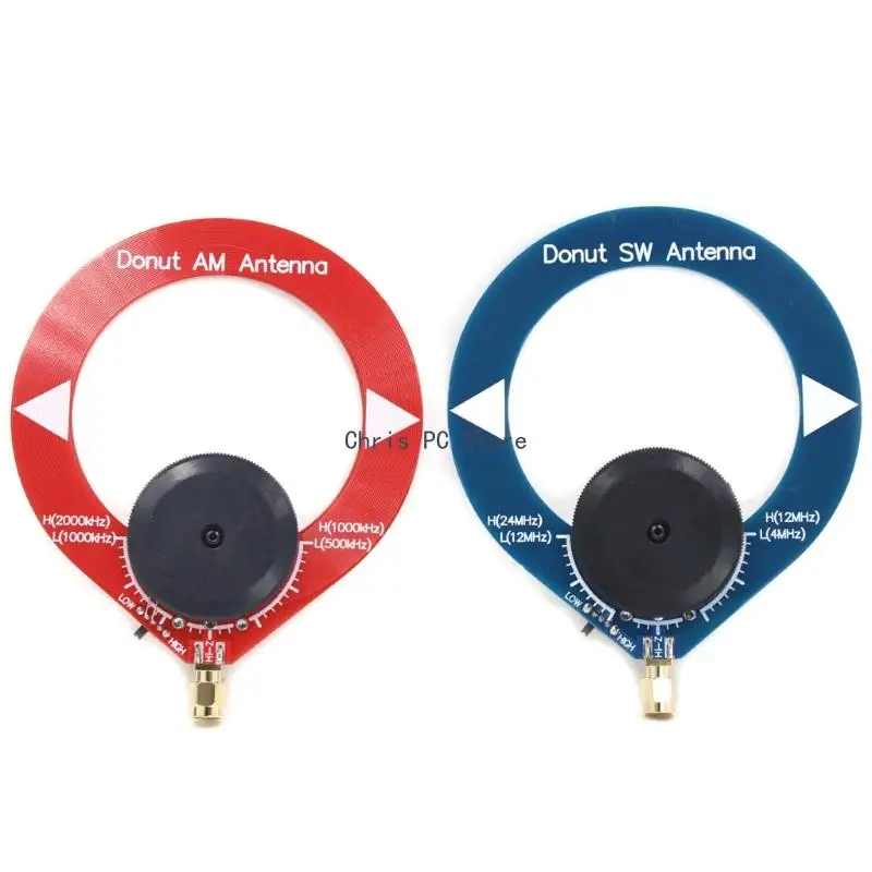 

H8WA Donut AM SW Antenna Shortwave Radio Small Loop Antenna Outdoor Replacement for HFDY DSP DSP2 4MHz-24MHz 500kHz-2000k