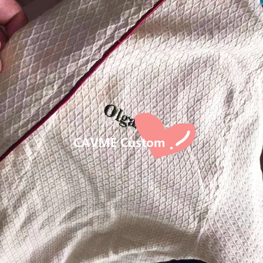 CAVME Bridesmaid Plus Size Kimono Waffle Bathrobe Cotton Hotel Robe for  Men's Long Sleepwear Hooded Nightgown