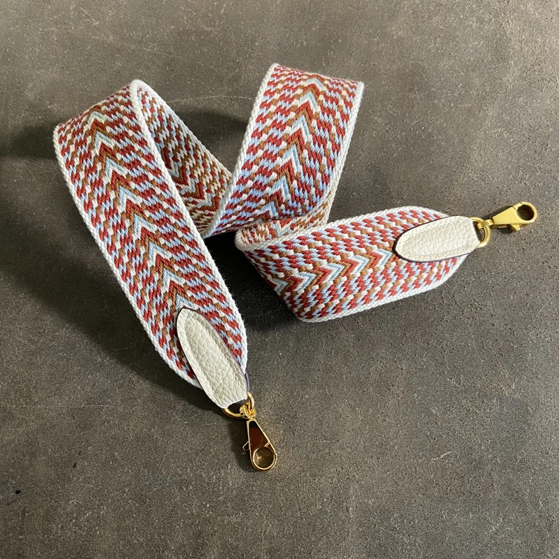 Kelly Bag Shoulder Strap Strap Diagonal Shoulder Bag Bag Strap Color Popular Comfortable Wide Canvas Strap Rainbow Wide