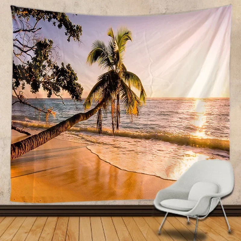 Украшение для дома с видом на пляж Гобелен Мандала хиппи богемный Декор гобелен