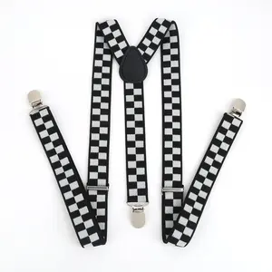 Adjustable Elasticated Adult Suspender Straps Unisex Women Men Y Shape Elastic Clip-on Suspenders 3 Clip Pants Braces
