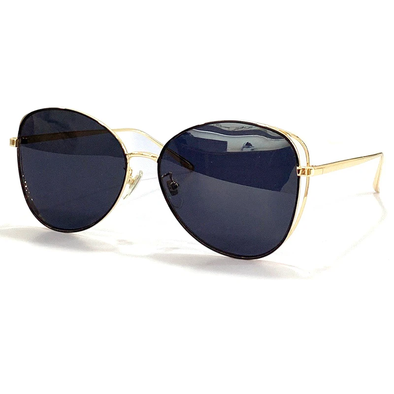 

Retro Round Women Sunglasses Fashion Black Gradient Eyewear Trending Blue Sun Glasses Men Shades