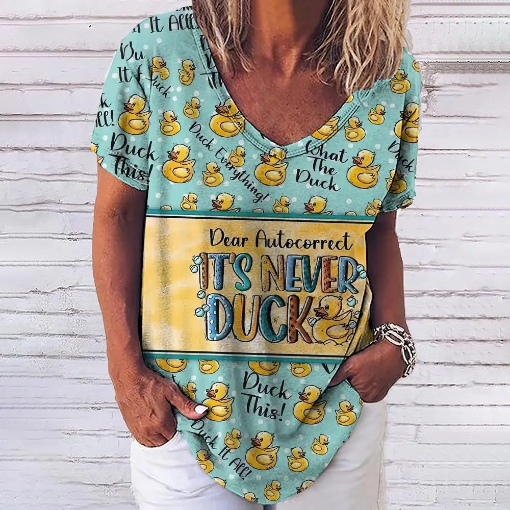 

3D Print T Shirt For Women Classic Painting Graphic Ladies Short Sleeve Tops Summer V Neck Tees Female Casual Streetwear Blouse