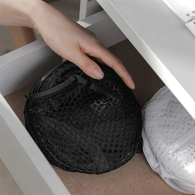 Складная корзина для сортировки белья грязной одежды сетчатая сумка хранения в