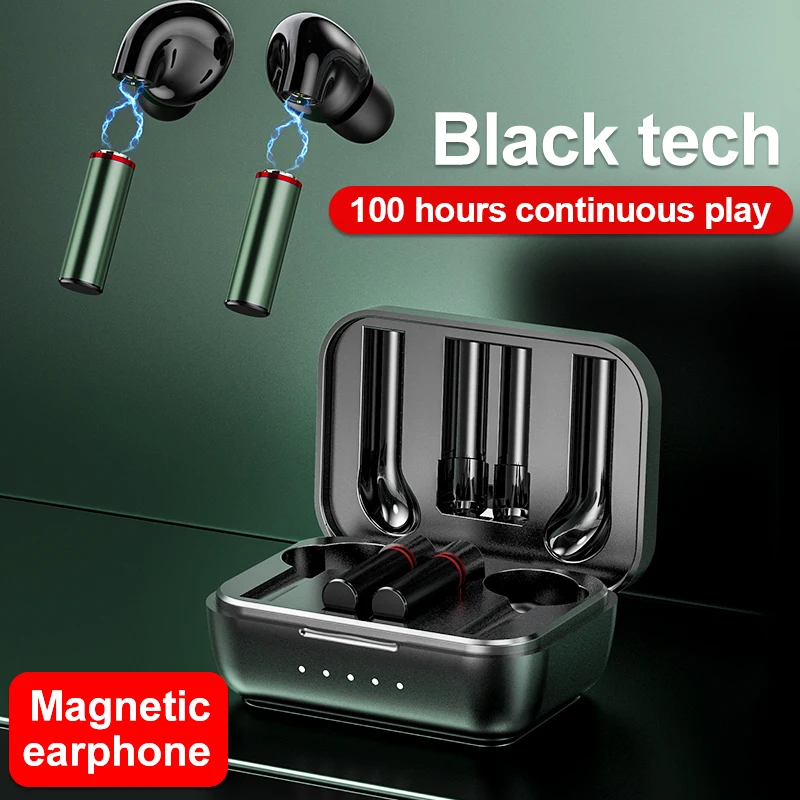 

True Wireless Earbuds IN Ear Stereo Waterproof TWS with Mic Sports Headset Clear Call Touch Control Headphones with Bass Sound