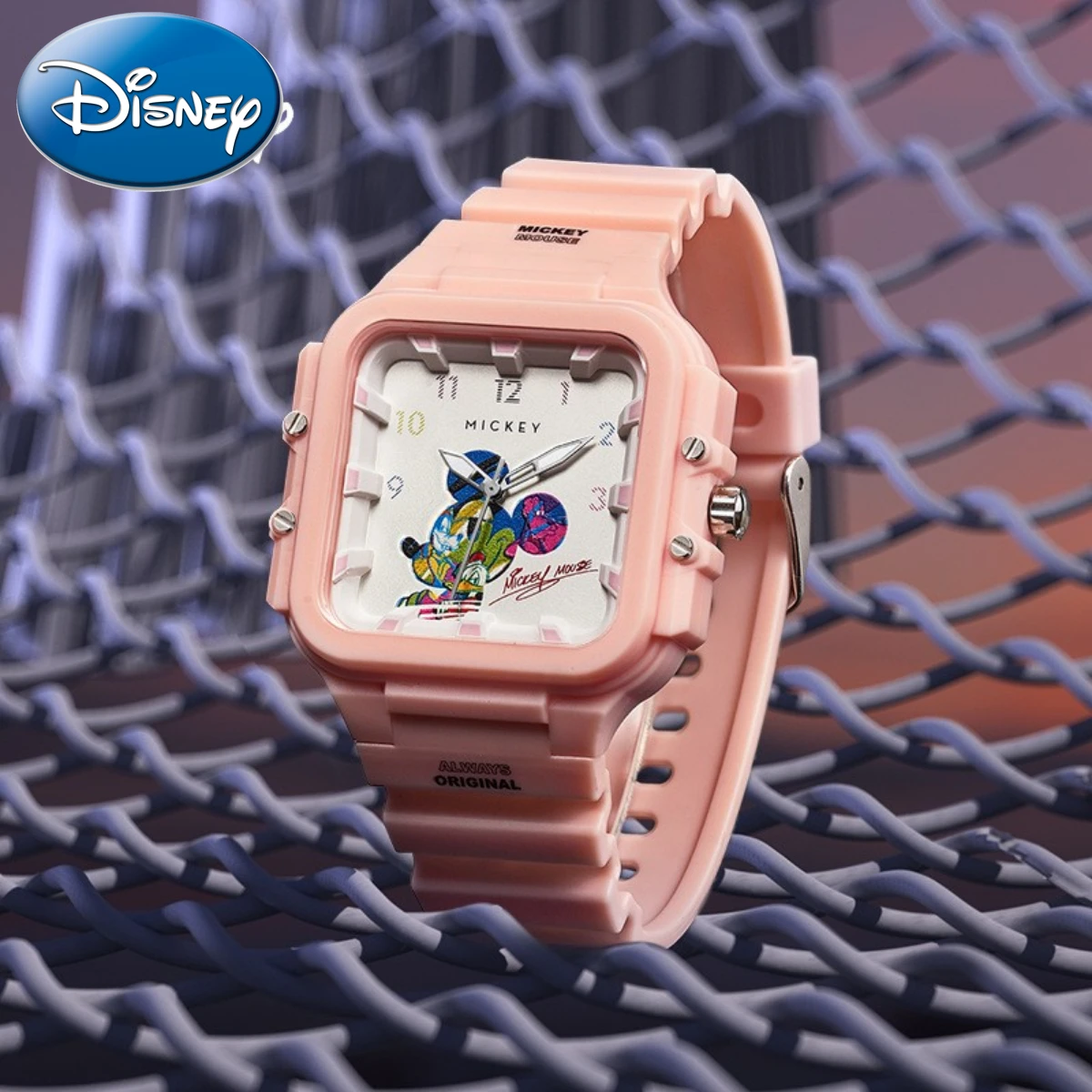 Disney Mickey Quartz Watch Fashion Waterproof Luminous Primary Secondary Junior High School Students Cute Clock Relogio Masculin