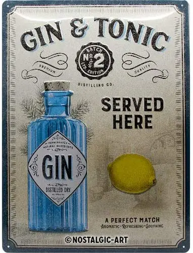 Оригинальный тоник Подарочная идея для коктейлей металлический налет Винтажный