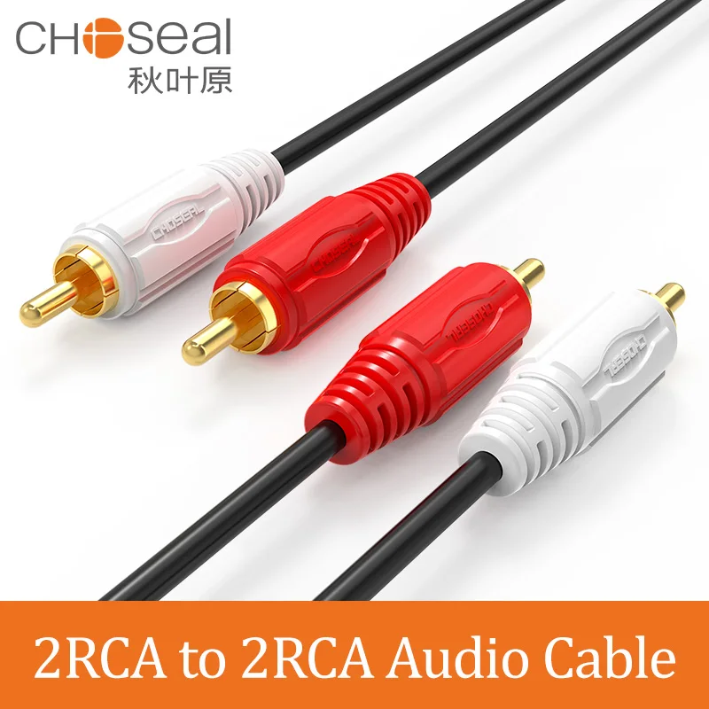 CHOSEAL RCA кабель 2RCA штекер 2RCA мужской стерео аудио кабель для домашнего кинотеатра DVD VCD усилитель