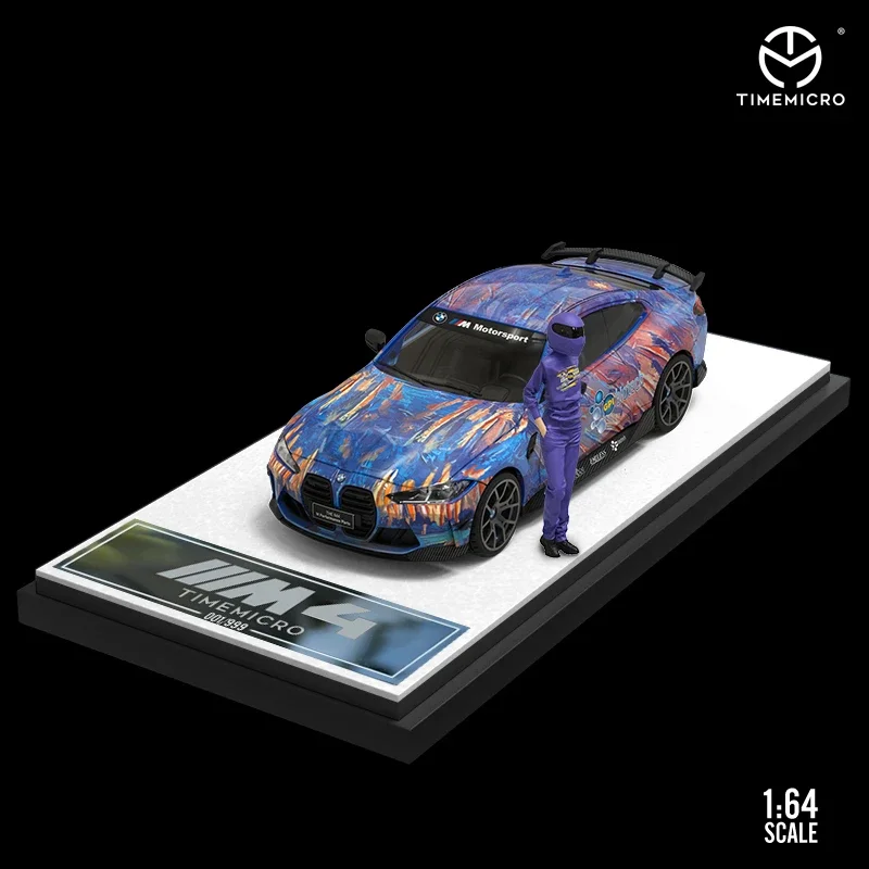 TimeMirco TM 1:64 M4 STR Racing Art Синяя/Фиолетовая модель автомобиля