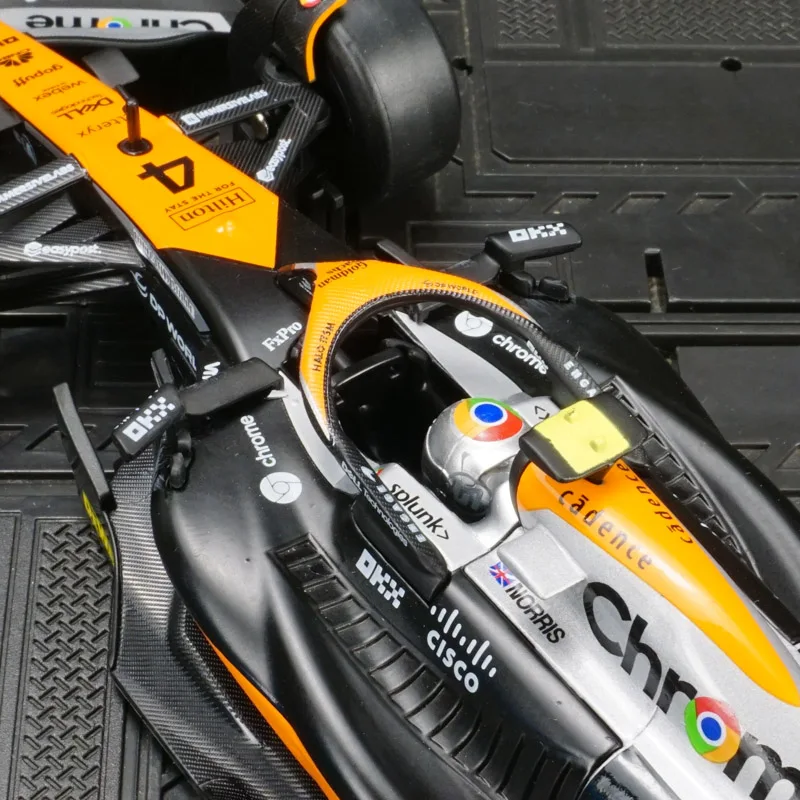 Фото Модель автомобиля McLaren MCL60, масштаб 1:24, имитация гоночного болида Формулы-1, из сплава, подходит для коллекционирования и может быть подарен. №5