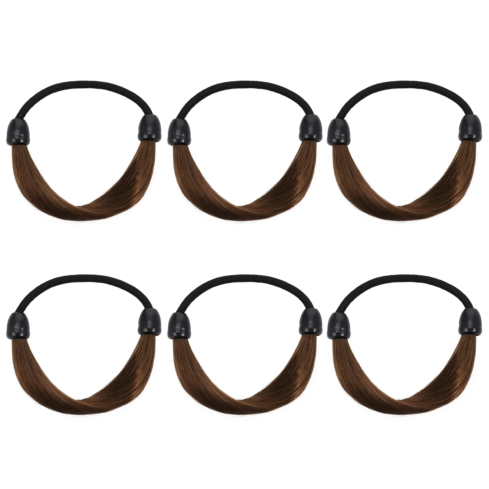 

6 Pcs Elastic Hair Band Ties Headdress Women Rubber Bands Plastic Girls Miss
