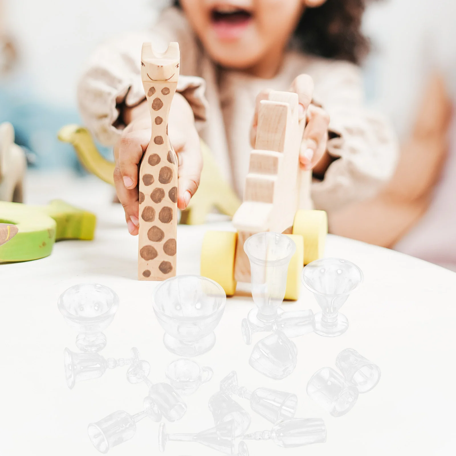 17 шт. мини-кухонная утварь чашки декор дома миниатюрная пластиковая посуда