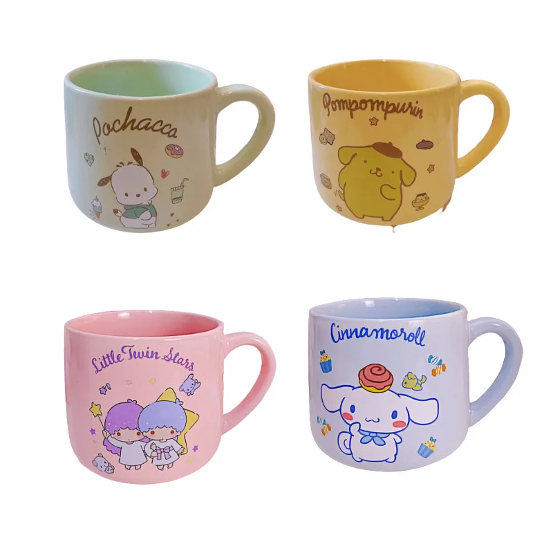 

Sanrios Kuromi Cinnamoroll My Melody Pompom Purins Hellokittys Anime Kawaii Ceramic Mug Breakfast Mug Drinking Mug Mug Gift