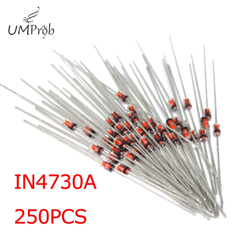 250 шт. 1N4730A IN4730A DO-41 1 Вт 3,9 в стабилитрон