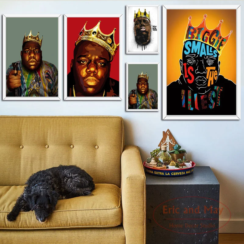 

The Notorious B.i.g Biggie Hip Hop Gangsta Canvas Painting Posters And Prints Pictures On The Wall Pop Art Decorative Home Decor