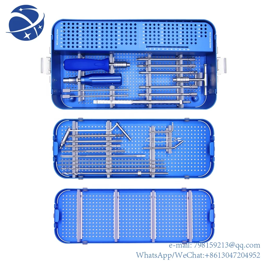 

Excellent Quality Orthopedic Surgical Large Fragment Locking Plate Instrument Set for Orthopedic Implants
