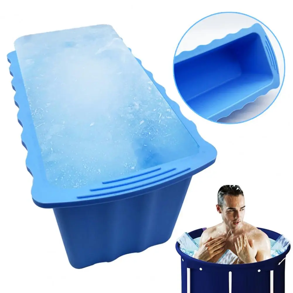 

Home Refrigerator Ice Molds Dishwasher Safe Extra Ice Block Mold Food Grade Silicone Ice Maker for Plunge Coolers for Ice