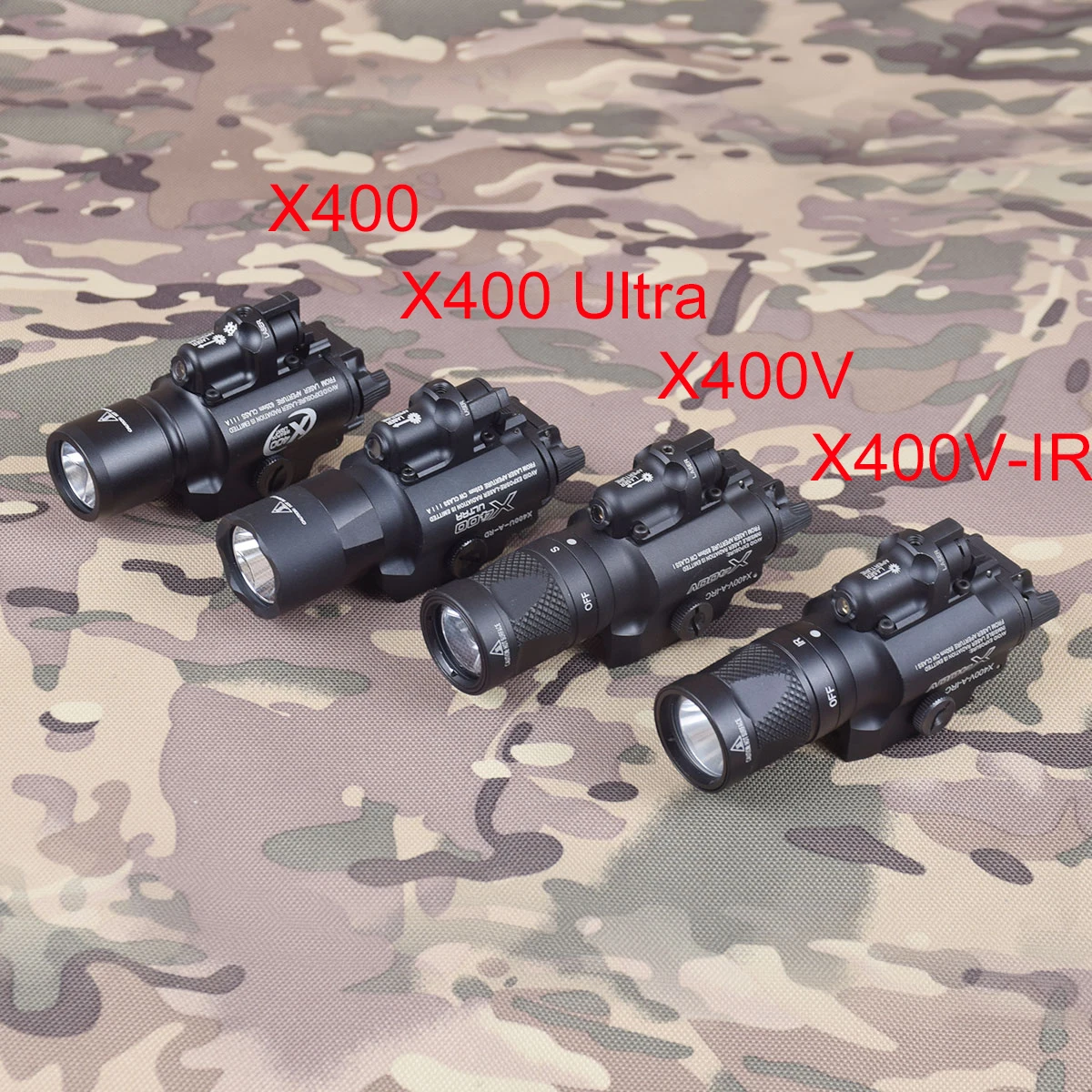 SF X400 Ultra X400V Strobe X400V-IR Infrared Weapon Light With Laser Sight Hunting Lanterna Torch Arma Flashlight For Glock 17