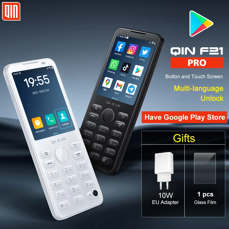 Смартфон Qin F21 Pro, Wi-Fi + 2,8 дюйма, 3 + 32/4/64 ГБ, Bluetooth 5,0, 480*640 Смартфон Qin F21 Pro, Wi-Fi + 2,8 дюйма, 3 + 32/4/64 ГБ, Bluetooth 5,0, 480*640