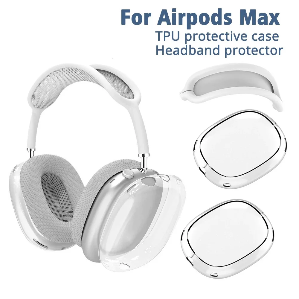 Мягкий противоударный чехол с защитой от царапин для AirPods Max ТПУ беспроводной