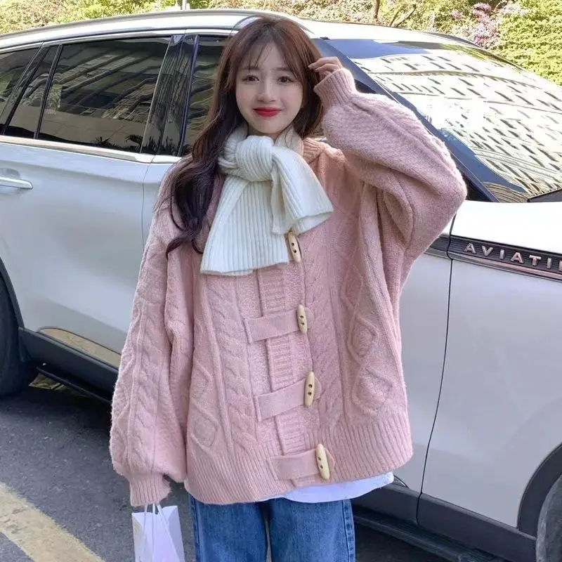 

Женский вязаный свитер, Повседневный Кардиган с длинным рукавом, корейский стиль, A20, весна-осень 2023