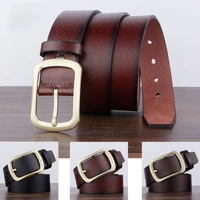 mens belt fashion classic gold antique pin buckle belts high quality jeans casual belt business denim waistband for men