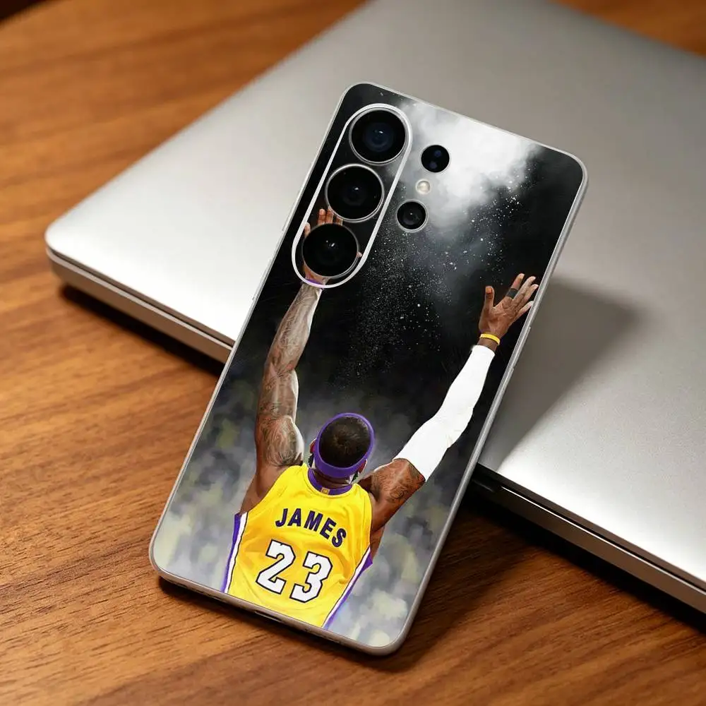 Фото Прозрачный чехол для телефона The King L-LeBron James для Samsung S25,24,21,22,21,20,10,S9Ultra,Plus,Fe,Lite №2
