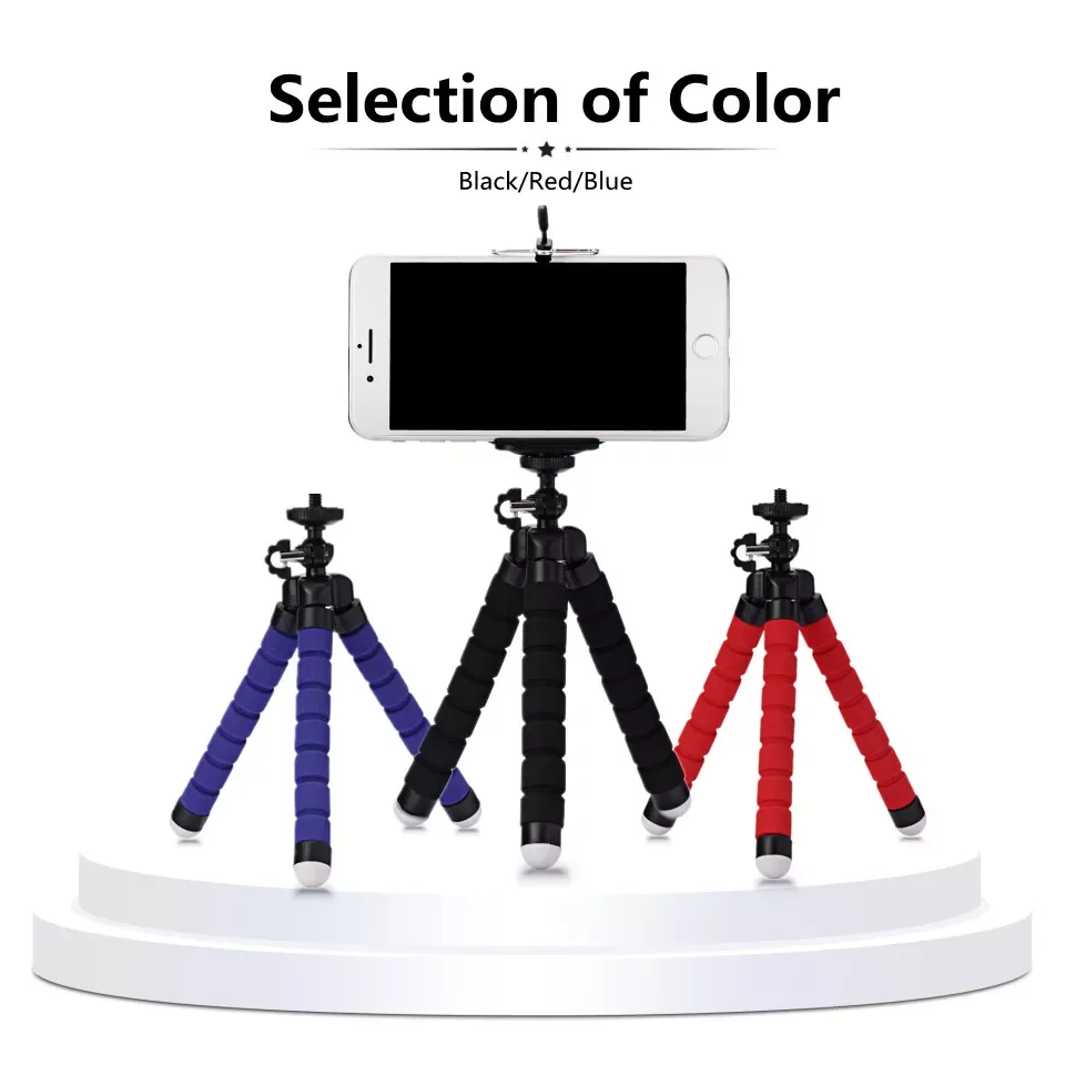 

Mini Flexible Sponge Octopus Tripod For iPhone Mobile Phone Smartphone Tripod for Gopro 9 8 Camera