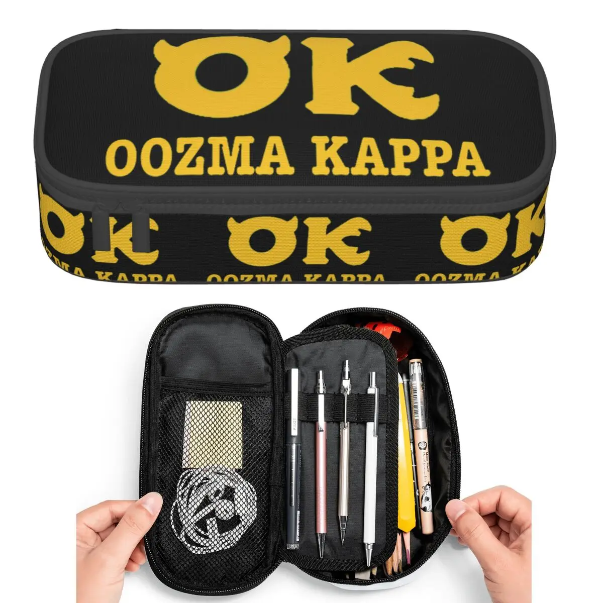 Фото Мягкие пеналы Oozma Kappa OK для студентов, вместительные сумки для ручек и карандашей, пеналы-органайзеры №1