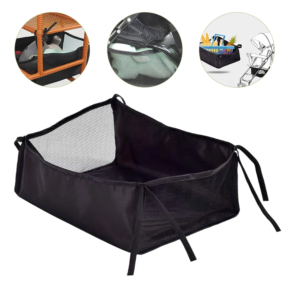 

Baby Storage Basket Stroller Hanging Bag Pouch Accessories Oxford Cloth Shopping