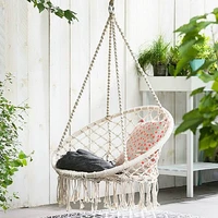 hanging basket ins glider nordic style hammock cotton string woven hanging basket tassel swing hanging basket dropshipping