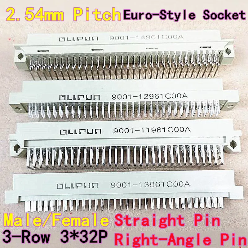 

Euro-Style 3-Row 32-Pin Pin Headers