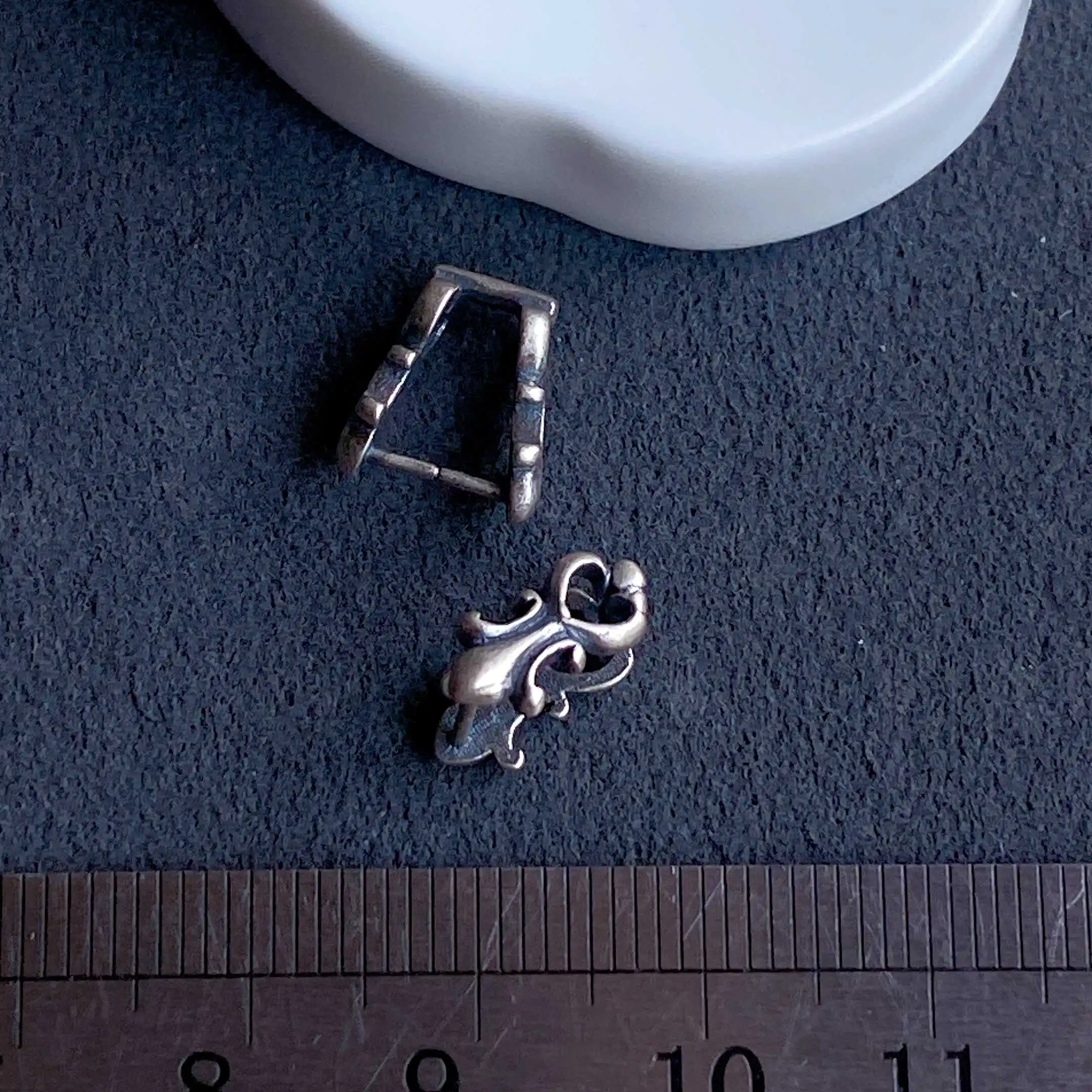 Ожерелье из стерлингового серебра 925 пробы в стиле ретро с пряжкой S