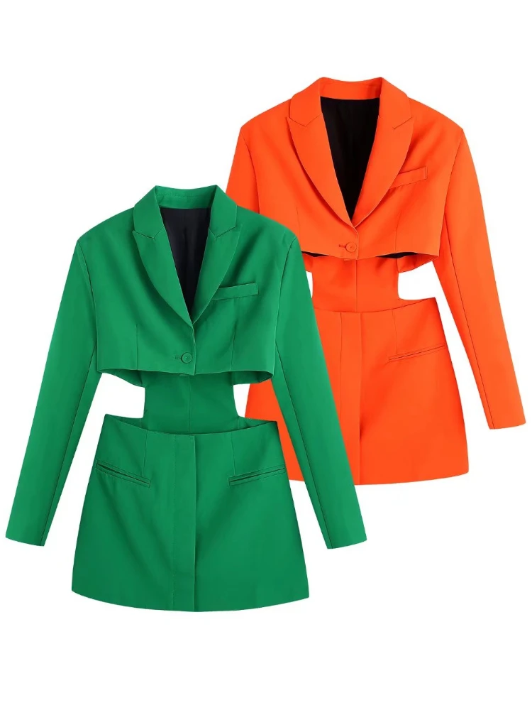 

DYLQFS Vintage Hollow Out Sexy Women Mini Dress 2022 New Spring Fashion Female V Neck Long Sleeve Sheath Dresses Chic