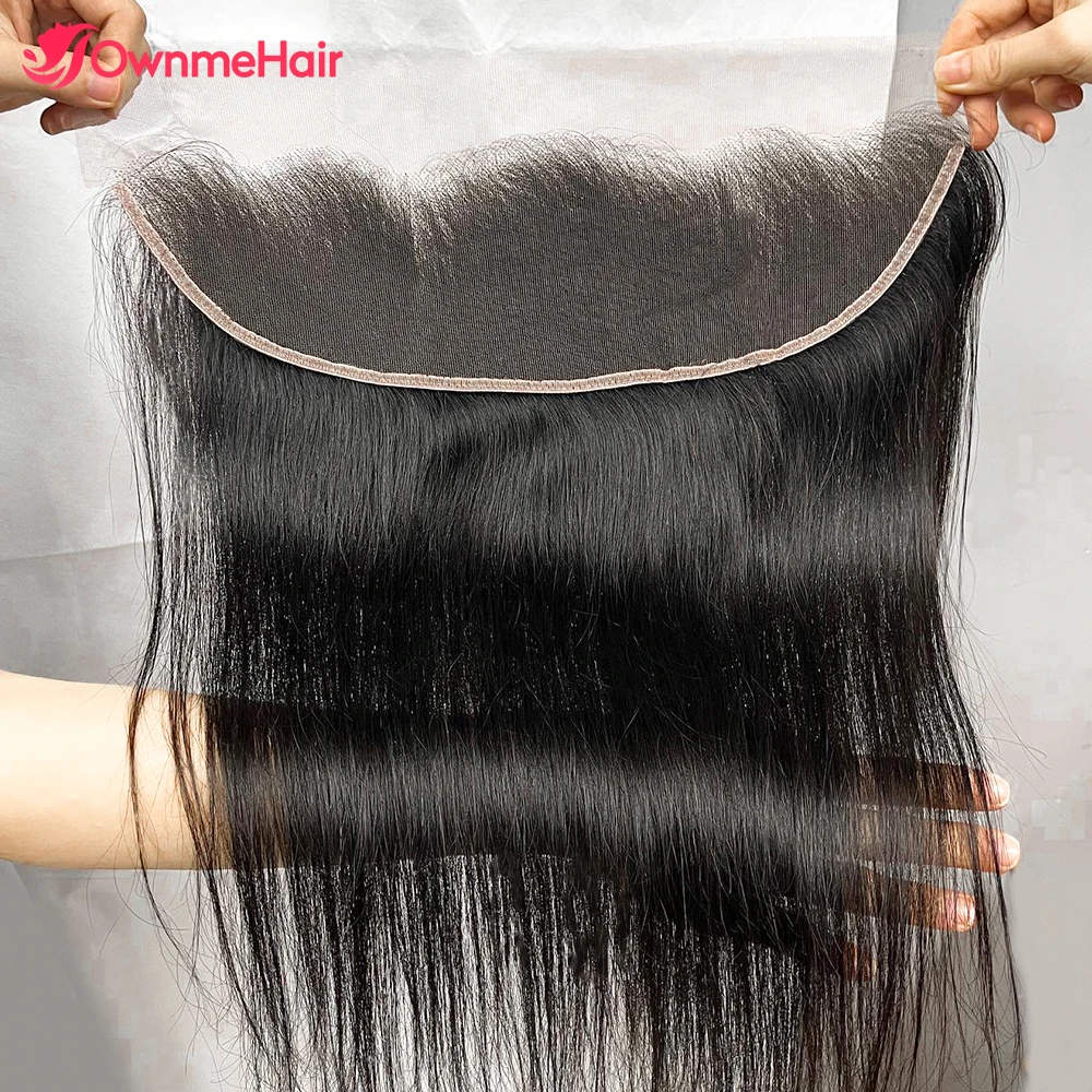 

13x4 Transparent Lace Frontal Only Straight Brazilian Human Hair Frontal Closure 4x4 5x5 Lace Closure Pre Plucked Bleached Knots