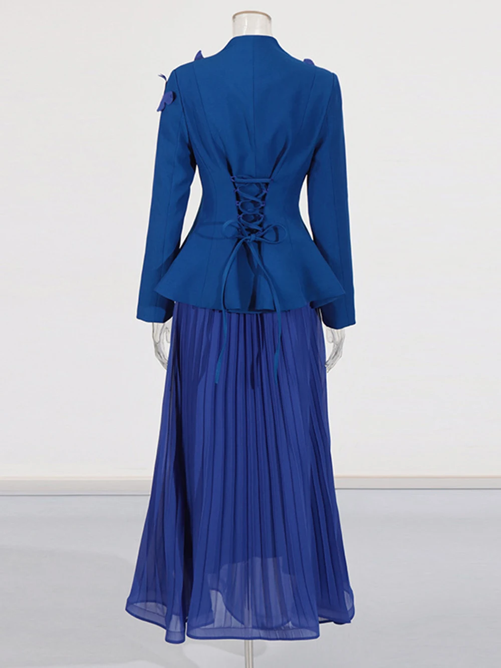 Modphy Элегантный блейзер Плиссированная юбка Комплекты женских с бантом