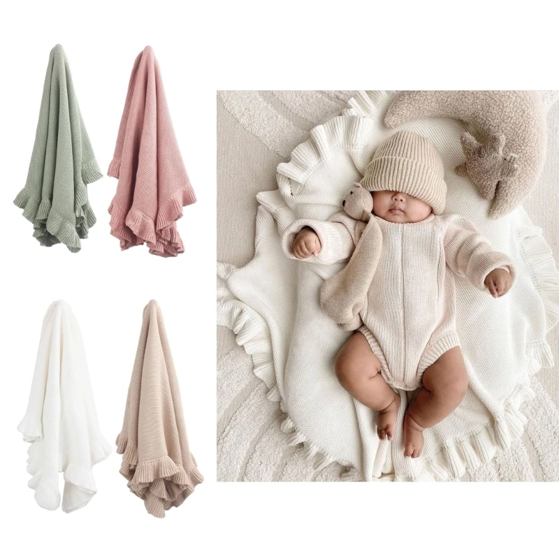 

Knit Baby Blanket Toddler Receiving Blankets Soft Jerseys Knit Stroller Blankets
