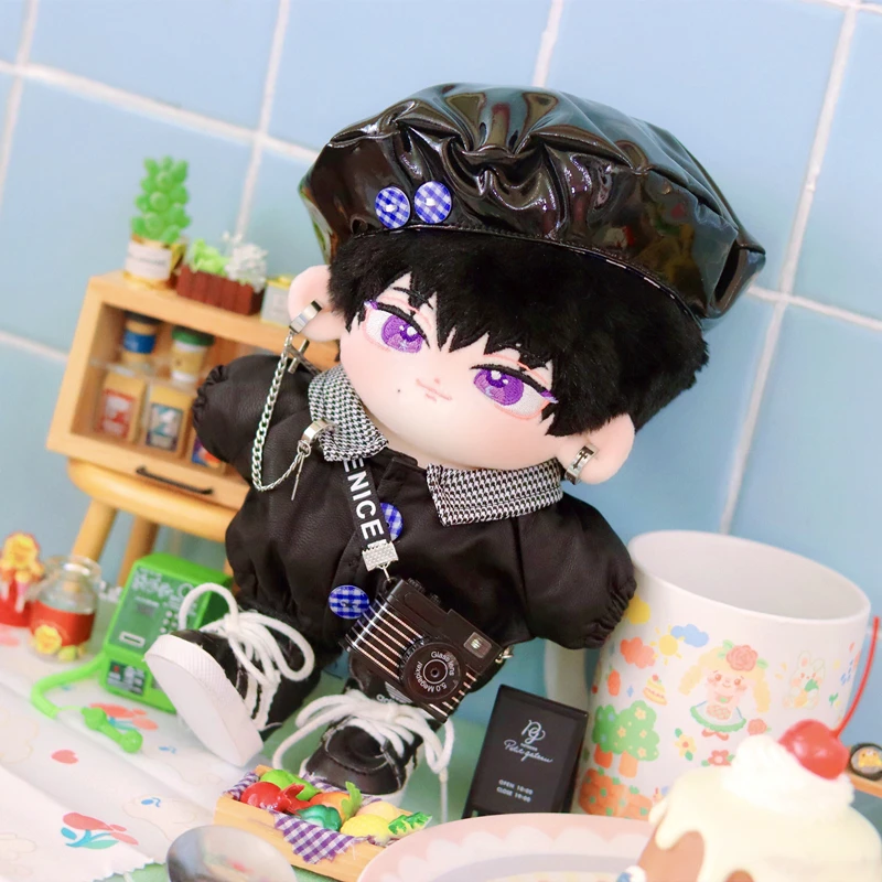 

Cute TNT Ma Jiaqi Moon Star Plush Black Hair Cotton 20cm Boy Doll Body Toys Change Clothes Plushie Idol Star Fans Birthday Gift